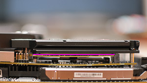 "SSD heatsink screwed too tight bents the disk like"