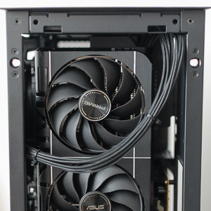 "The lazy GPU power cable routing, just zip-tied"